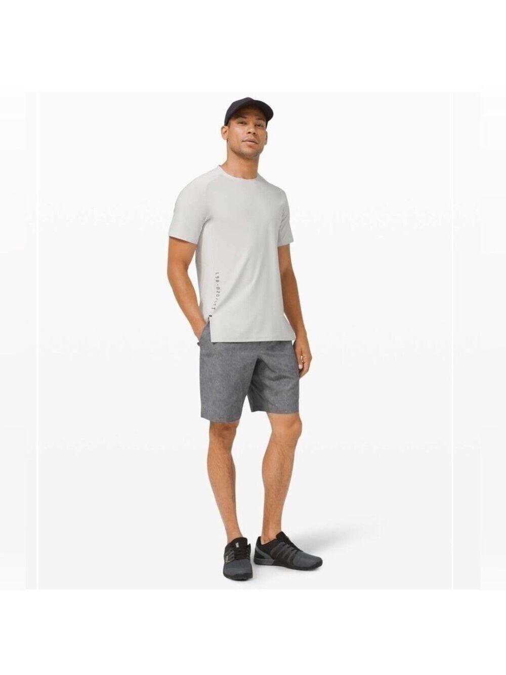 Lululemon T.H.E. Short 9" *Linerless. Gravel Dust Asphalt Grey Multi
